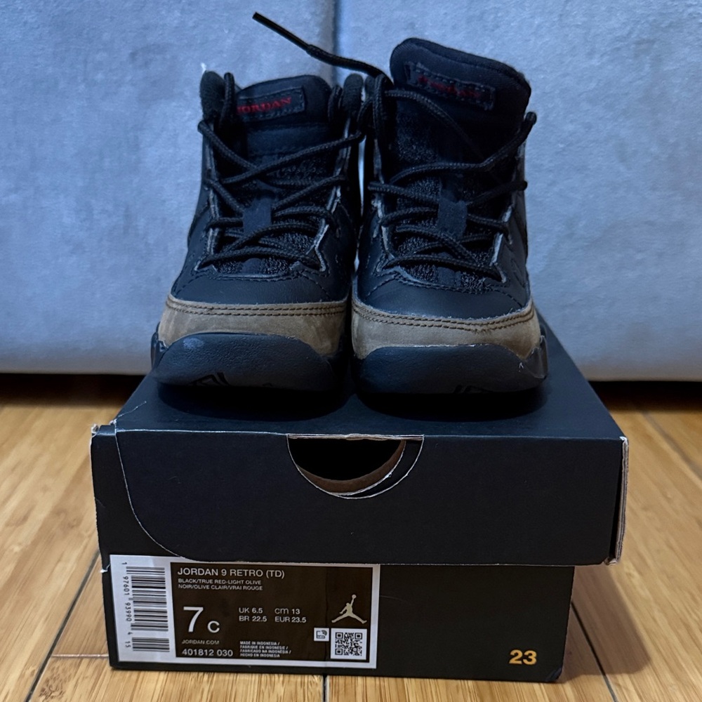 Jordan 9 Retro Black and Brown Sneakers